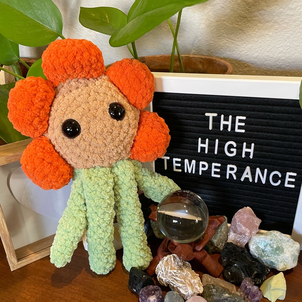 Blomma Momma: Crocheted Plushie Flower Pal - Stuffed Amigurumi Sensory Friendly✨